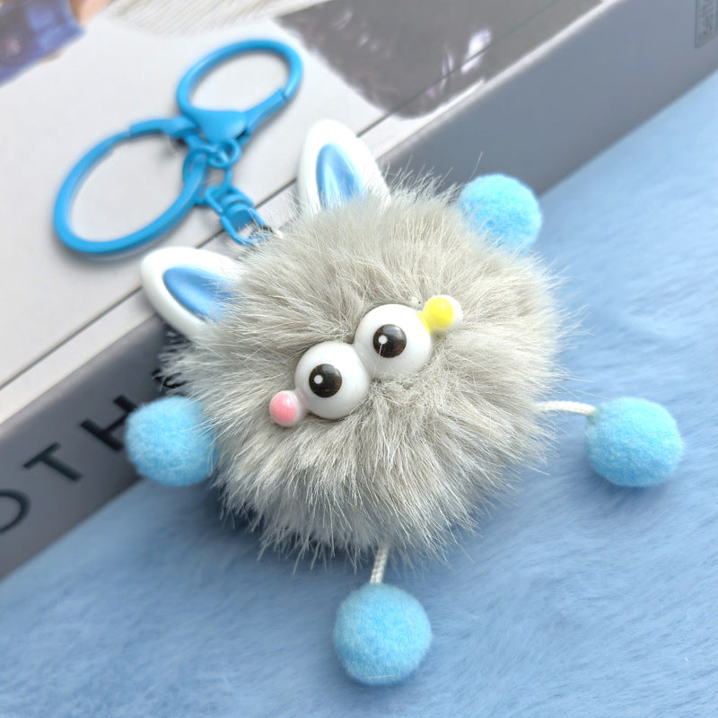 Wholesale 10pcs Ear Elf Plush Cartoon Cute Keychain